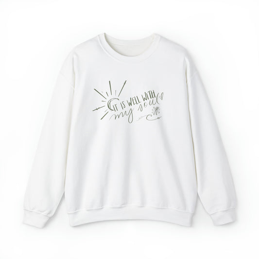 It Is Well Heavy Blend™ Crewneck Sweatshirt