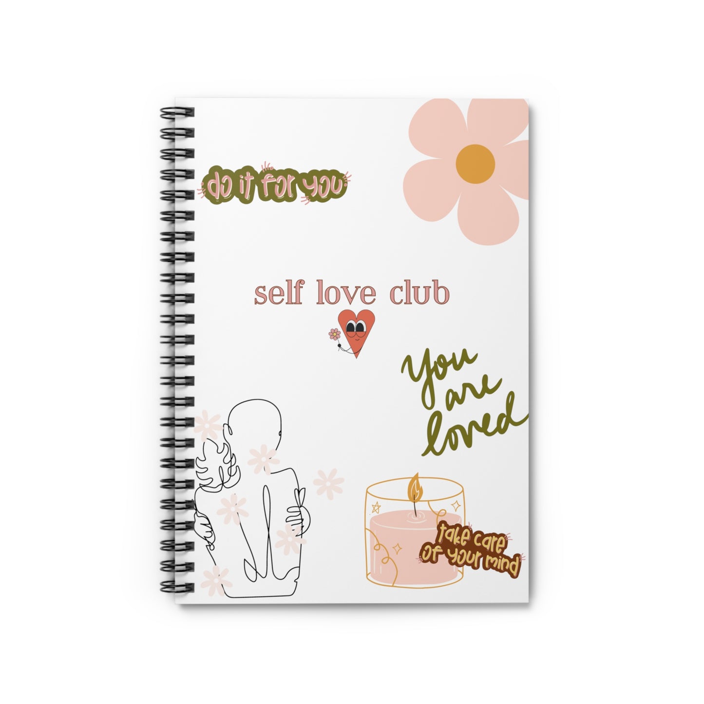 Self Love Club Spiral Notebook - Ruled Line