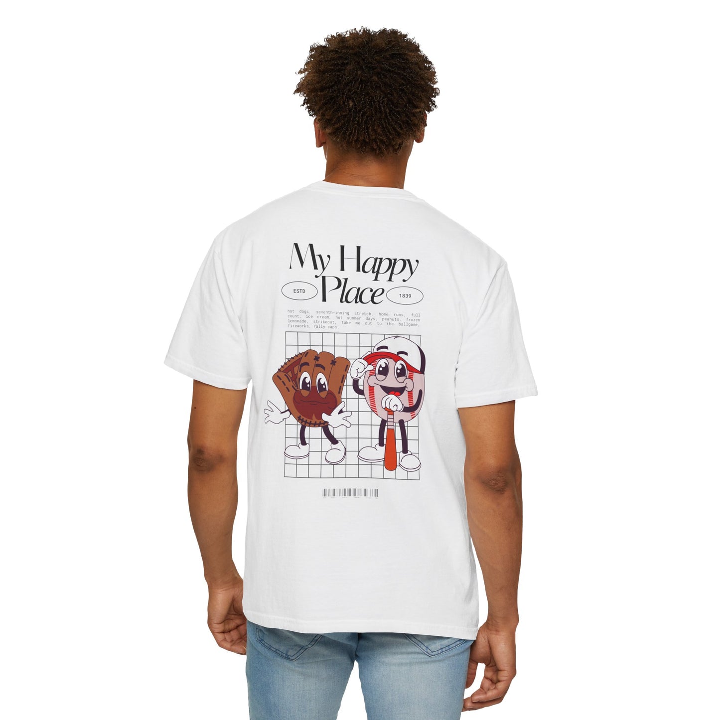 My Happy Place Unisex Baseball Tee