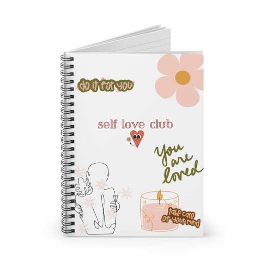 Self Love Club Spiral Notebook - Ruled Line